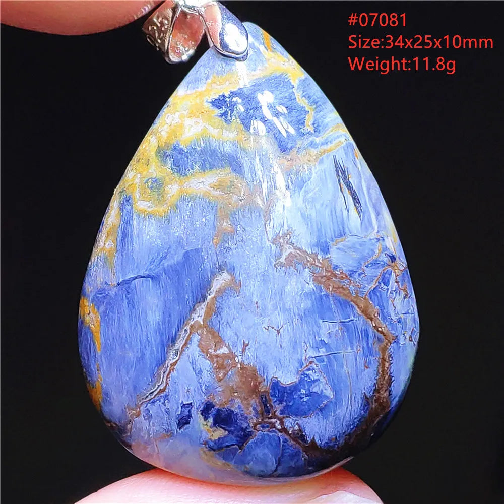Blue Pietersite Chatoyant Pendant-ToShay.org