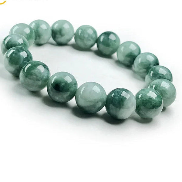 Green Flower Jadeite Bracelet-ToShay.org