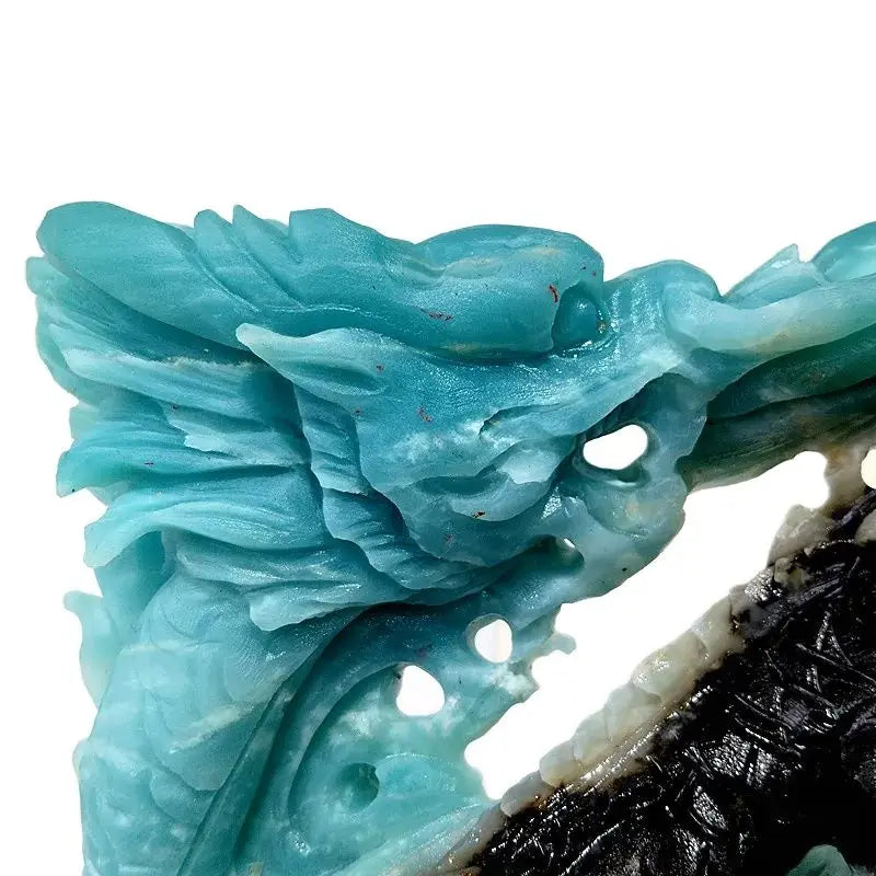 Blue Amazonite Crystal Dragon-ToShay.org