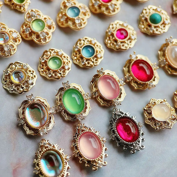Mixed Gold Crystal Charms-ToShay.org