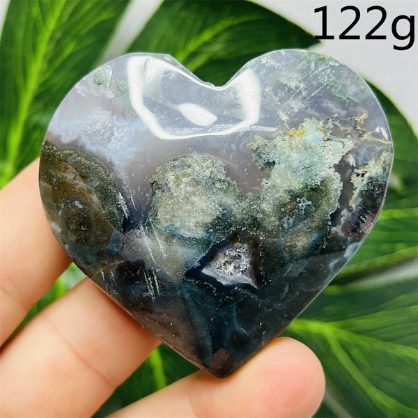 Green Moss Agate Heart-ToShay.org