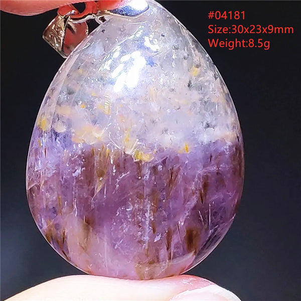Gold Rutilated Pendant-ToShay.org