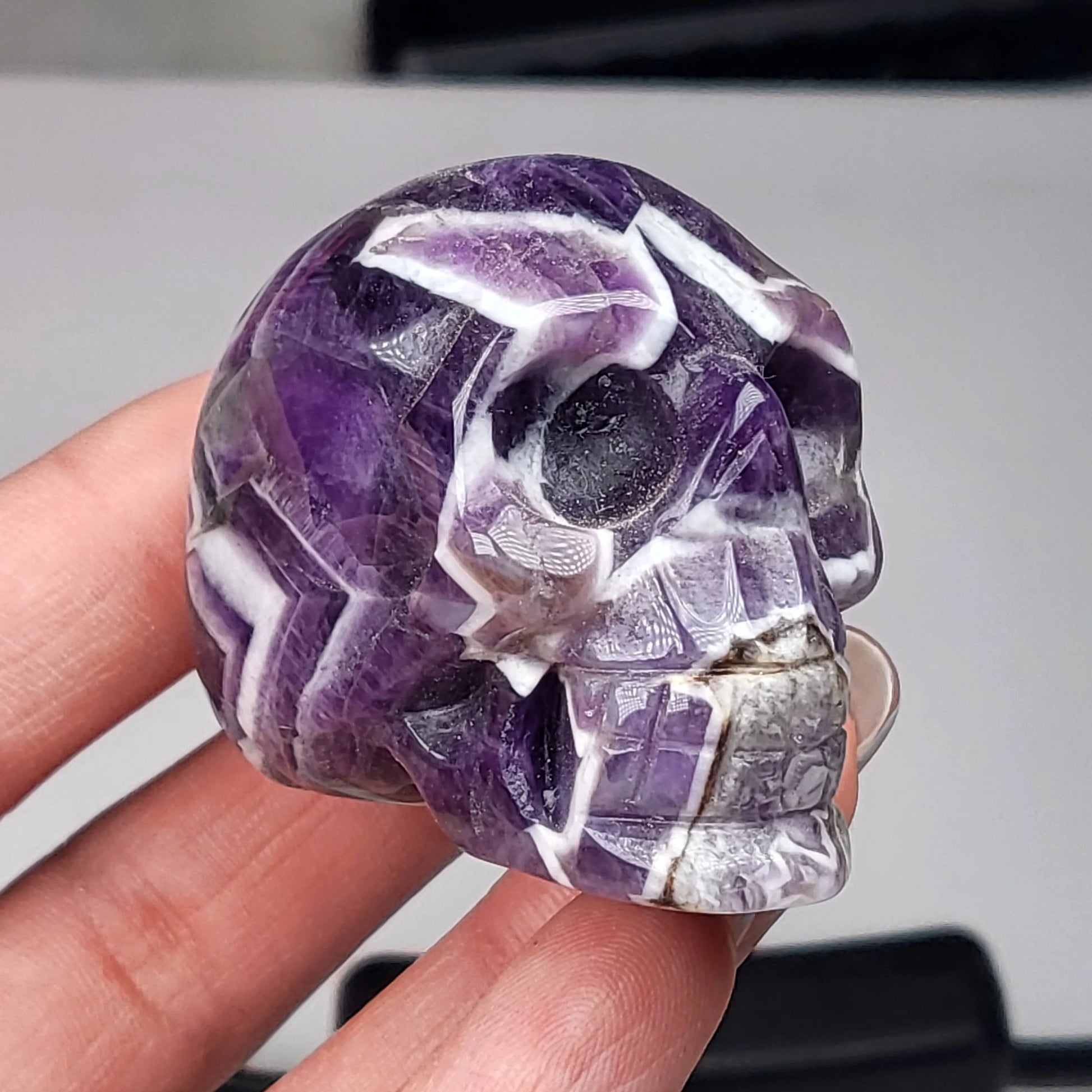 Purple Amethyst Skull-ToShay.org