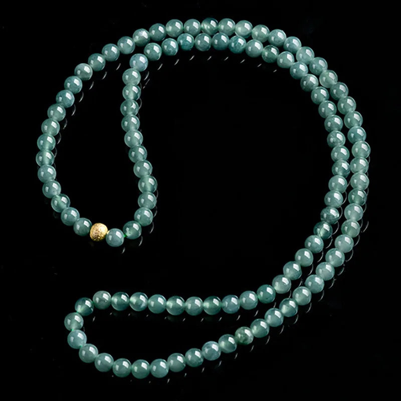 Green Jadeite Bead Necklace-ToShay.org