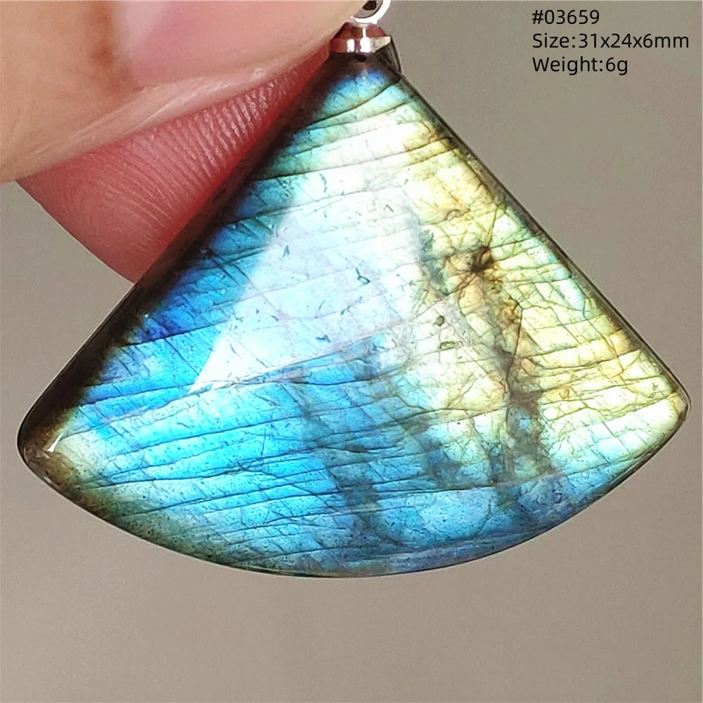 Blue Purple Labradorite Pendant-ToShay.org