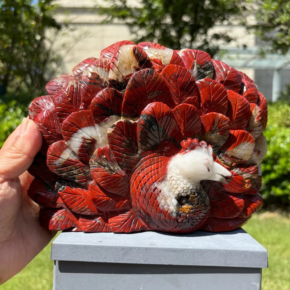 Red Jasper Peacock-ToShay.org
