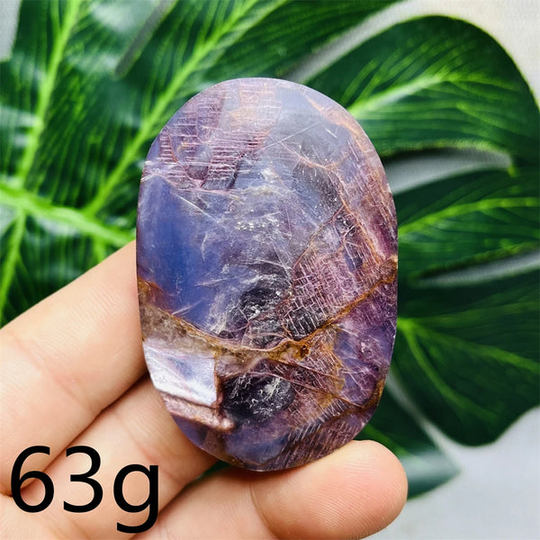 Purple Mica Crystal Palm Stone-ToShay.org
