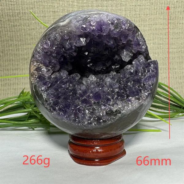 Purple Amethyst Cluster Ball-ToShay.org