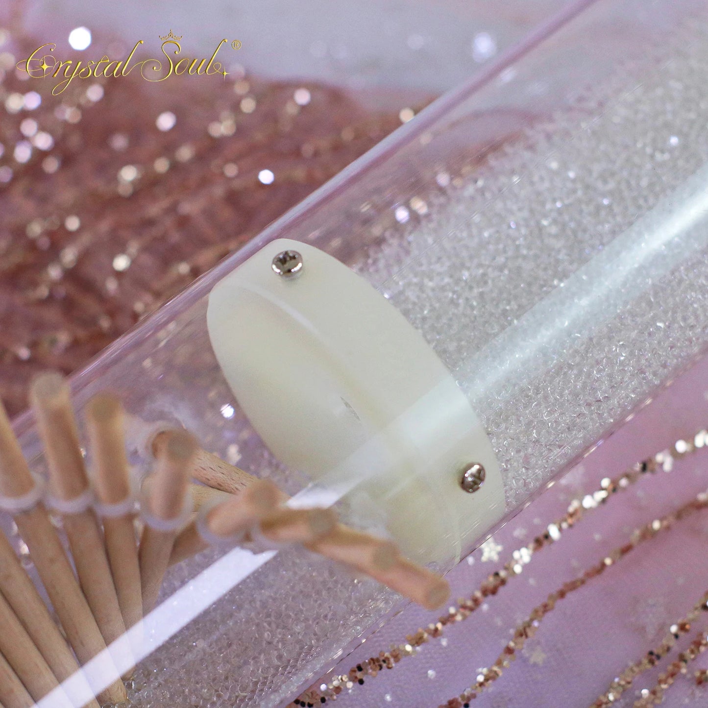 Clear Crystal Rain Stick-ToShay.org