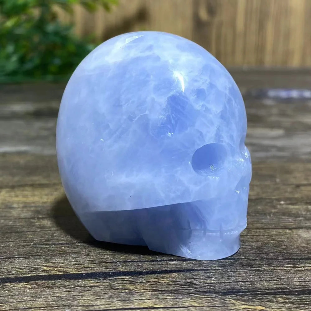 Blue Crystal Quartz Skull-ToShay.org