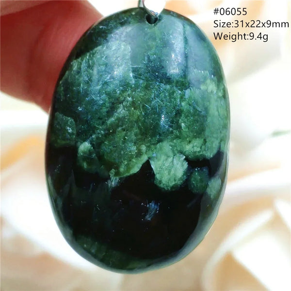 Green Seraphinite Pendant-ToShay.org