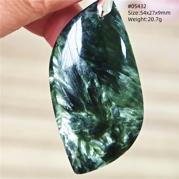 Green Seraphinite Pendant-ToShay.org
