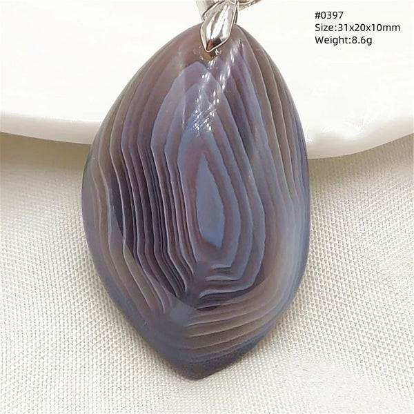 Grey Lace Agate Pendant-ToShay.org