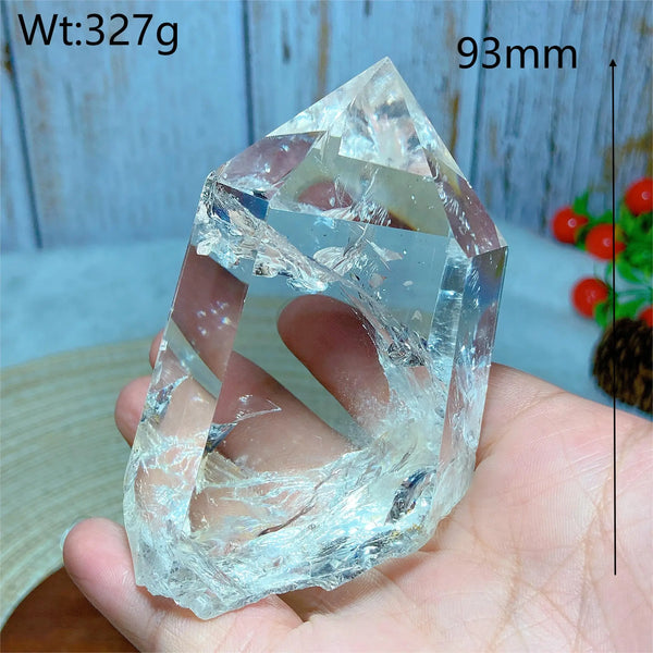 Clear Rainbow Quartz Crystal Tower-ToShay.org