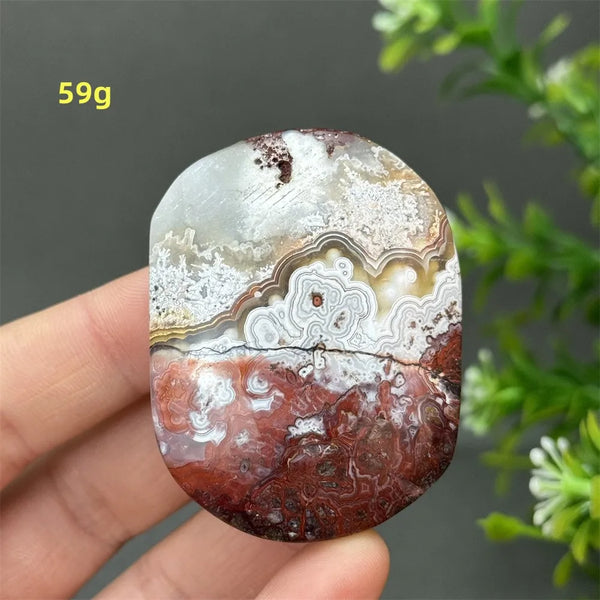 Red Agate Palm Stone-ToShay.org