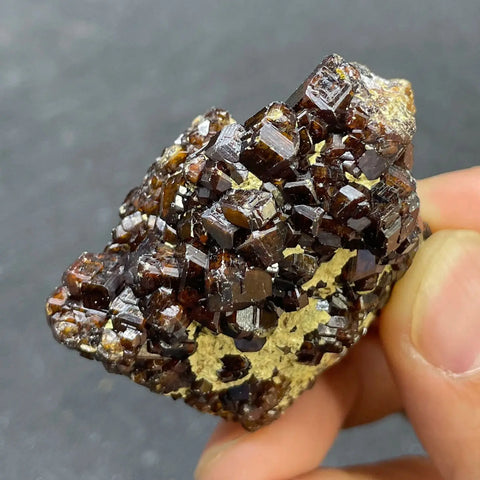 Red Garnet Quartz Cluster-ToShay.org