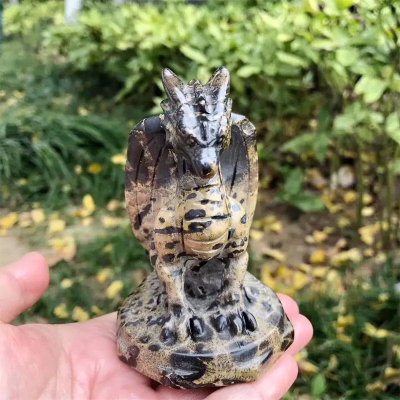 Yellow Picture Stone Dragon-ToShay.org