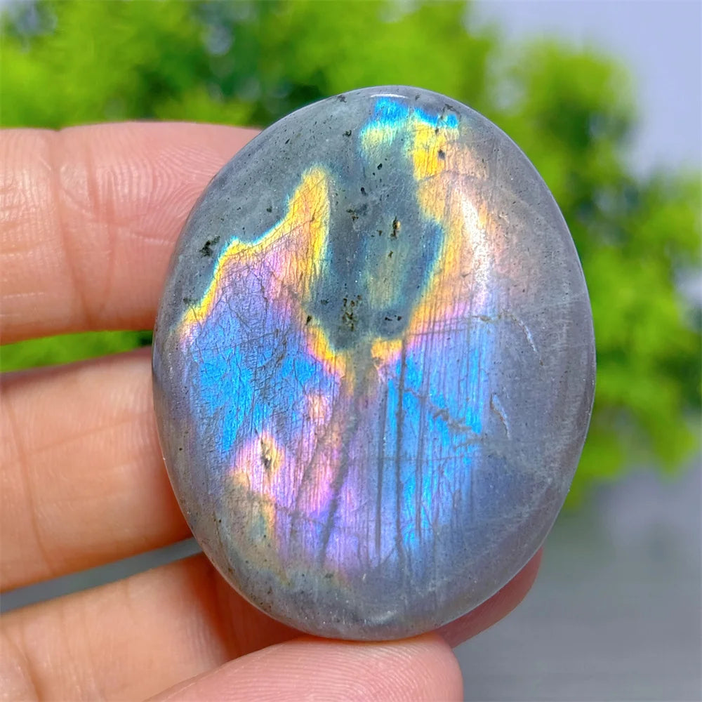 Purple Labradorite Palm Stone-ToShay.org