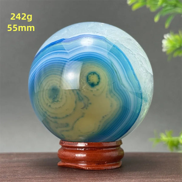 Blue Agate Ball-ToShay.org