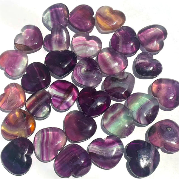 Rainbow Fluorite Hearts-ToShay.org