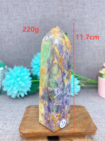 Purple Fluorite Crystal Tower-ToShay.org