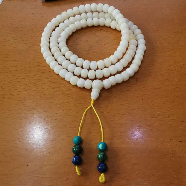 White Bodhi Prayer Mala-ToShay.org
