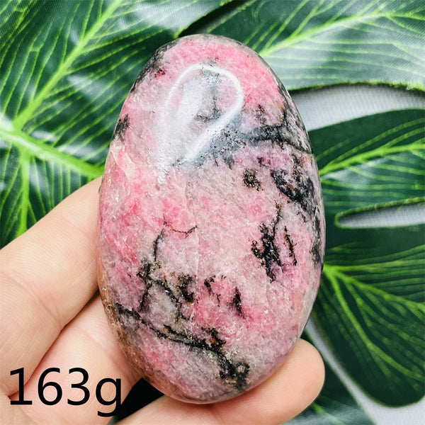 Pink Rhodonite Palmstone-ToShay.org