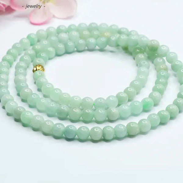 Green Jadeite Wrap Bracelet-ToShay.org