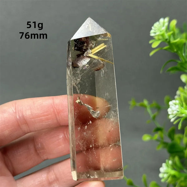 Gold Red Hair Crystal Point-ToShay.org