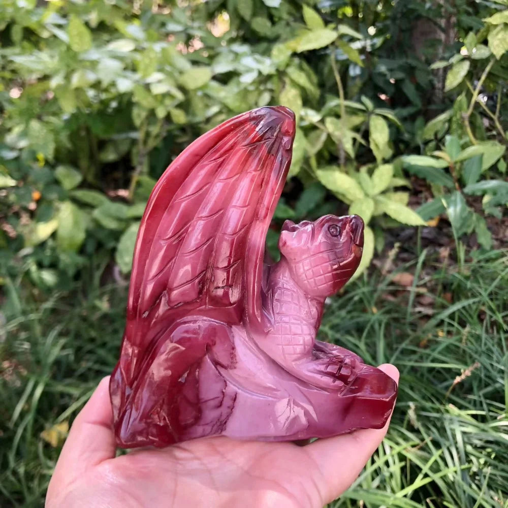 Red Mookaite Jasper Dragon-ToShay.org