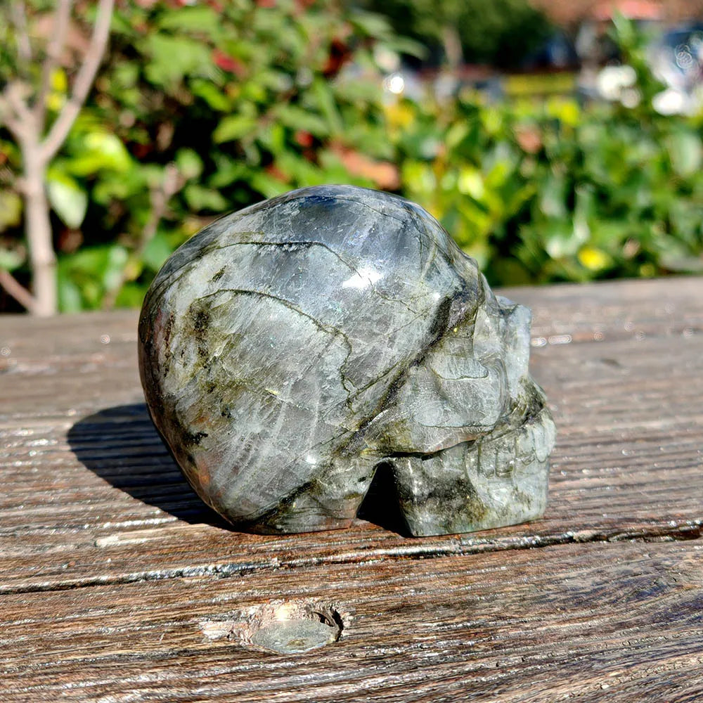 Grey Labradorite Skull-ToShay.org