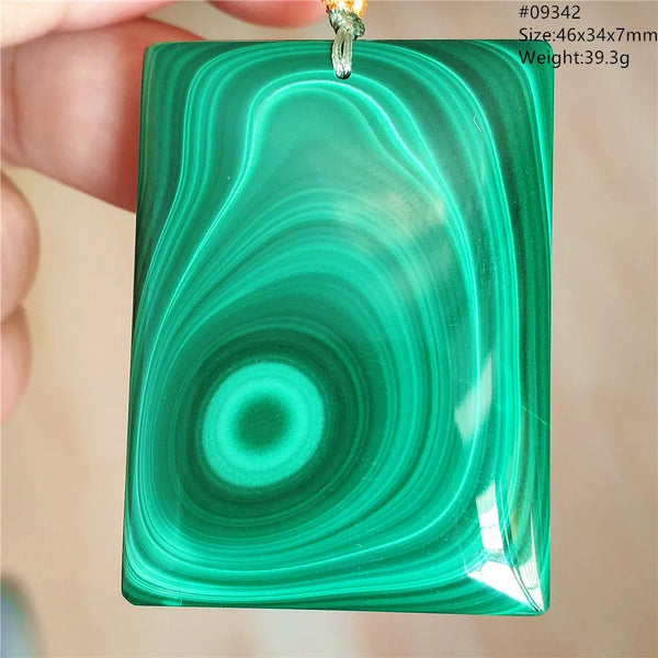 Green Malachite Chrysocolla Pendant-ToShay.org