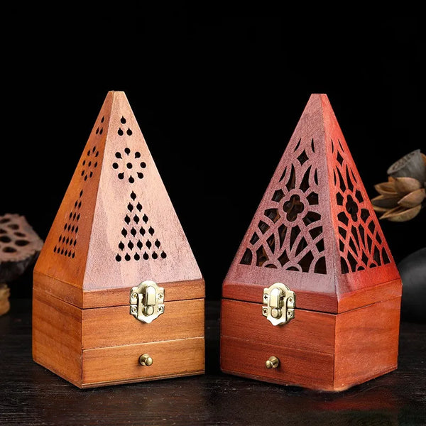 Wood Incense Burner Box-ToShay.org