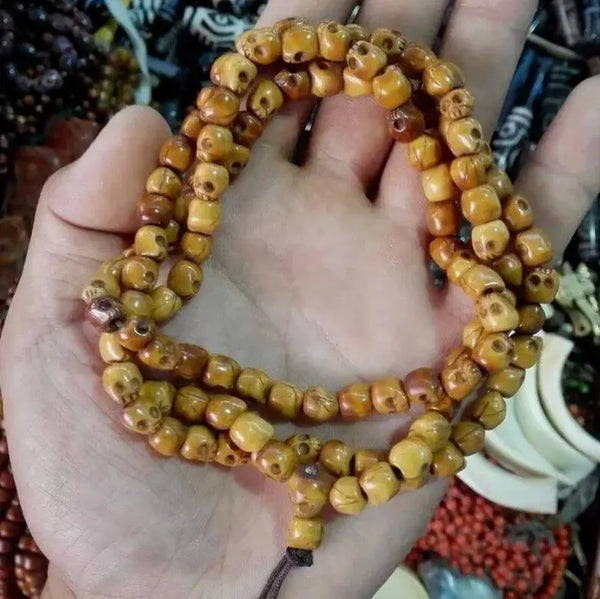 Tibetan Yak Bone Skull Beads-ToShay.org