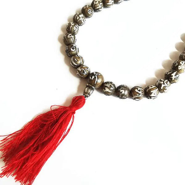 Tibetan Conch Shell Prayer Beads-ToShay.org