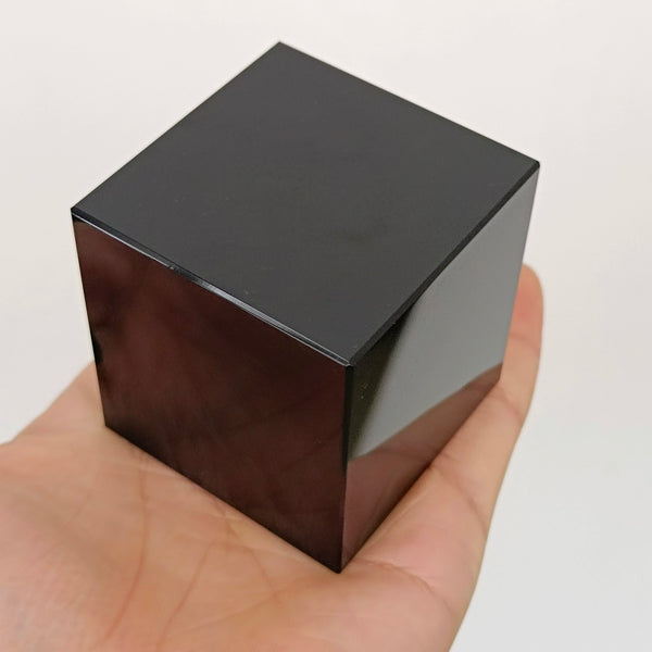 Black Obsidian Crystal Cube-ToShay.org