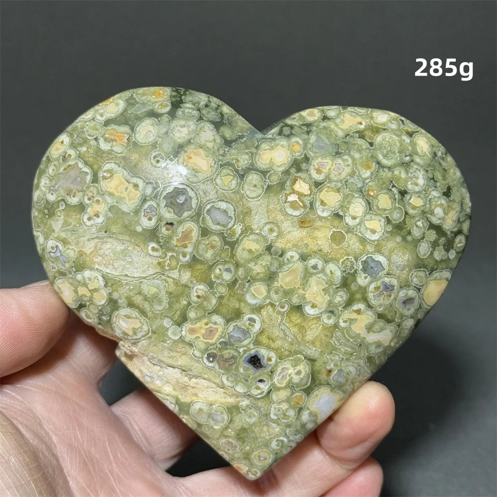 Green Rainforest Jasper Heart-ToShay.org