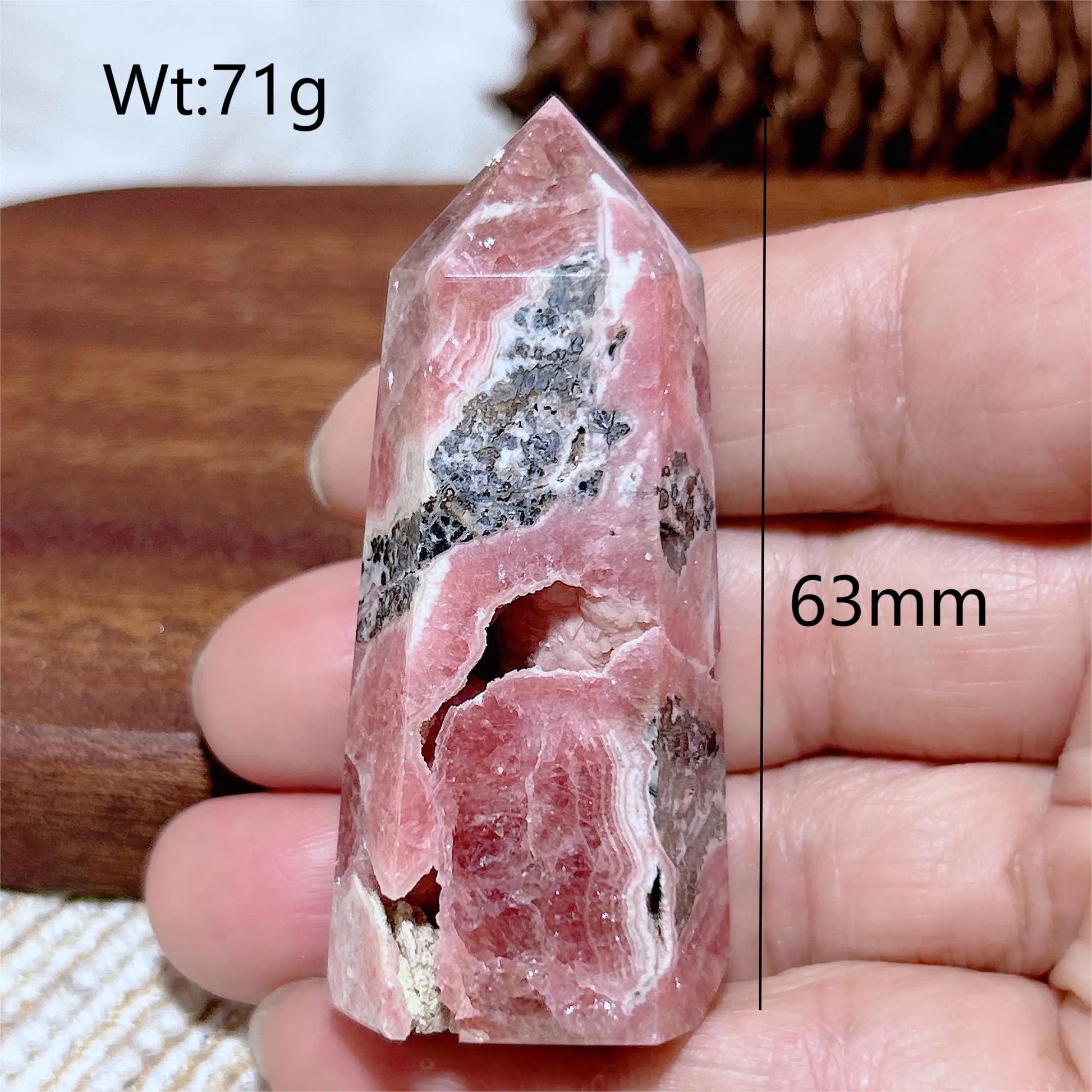 Pink Rhodochrosite Point-ToShay.org