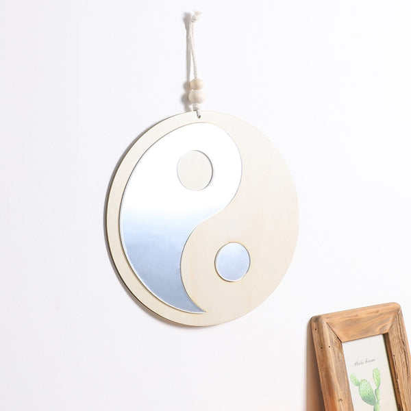 Yin Yang Wood Mirrors-ToShay.org