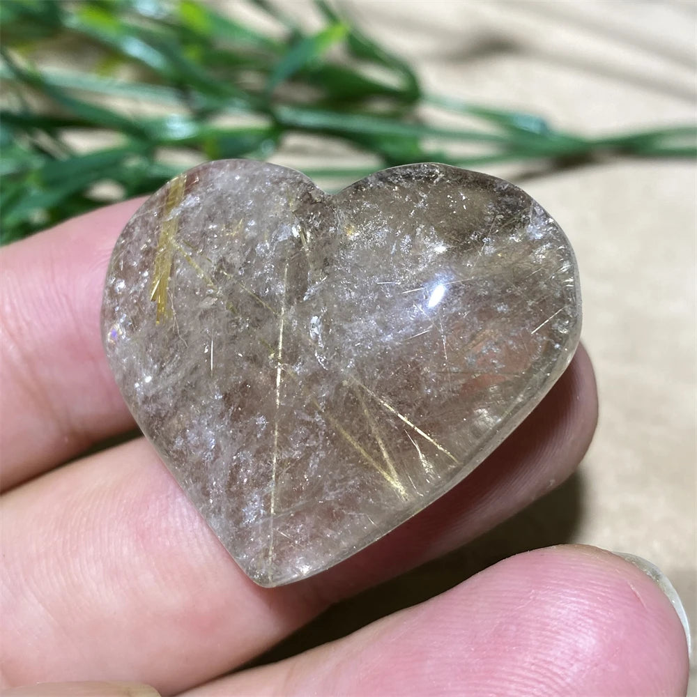 Gold Hair Rutile Heart-ToShay.org
