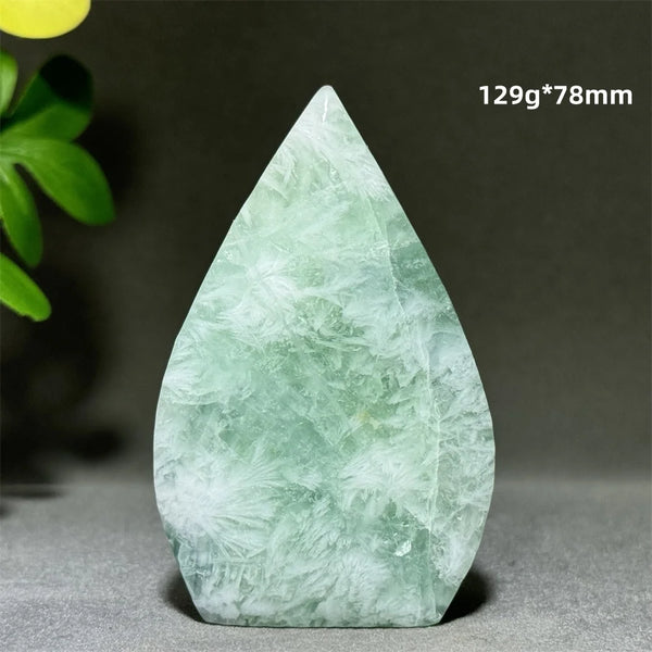 Green Feather Fluorite Torch-ToShay.org