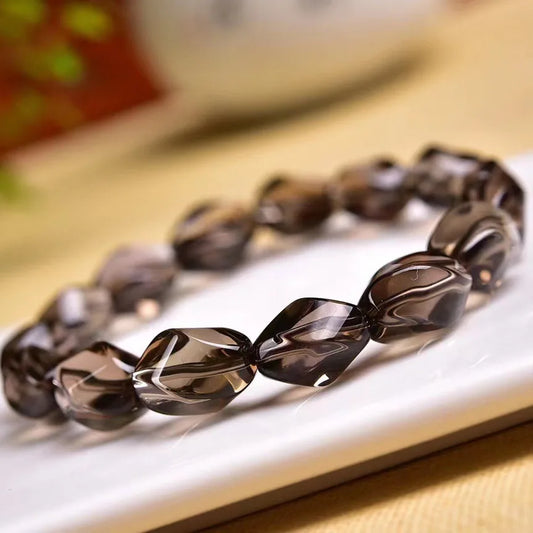 Brown Smokey Quartz Bracelet-ToShay.org