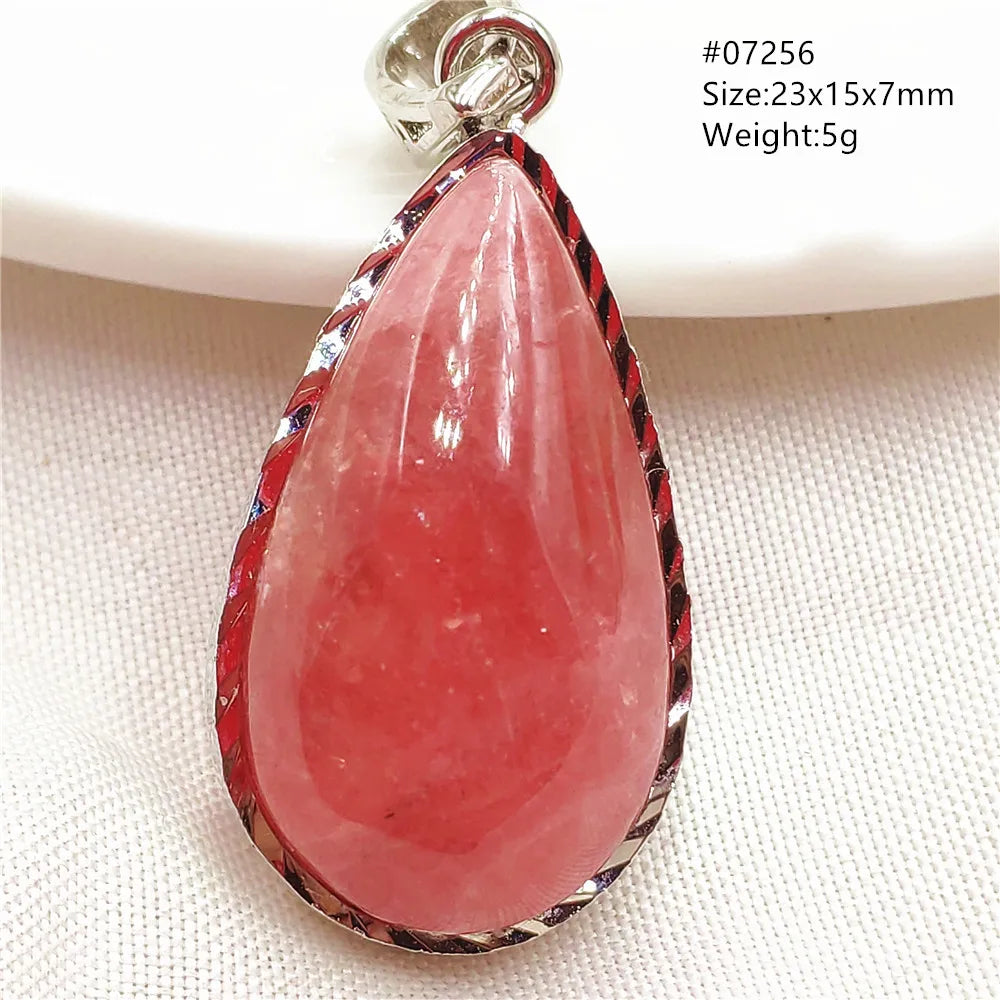 Red Rhodochrosite Pendant-ToShay.org