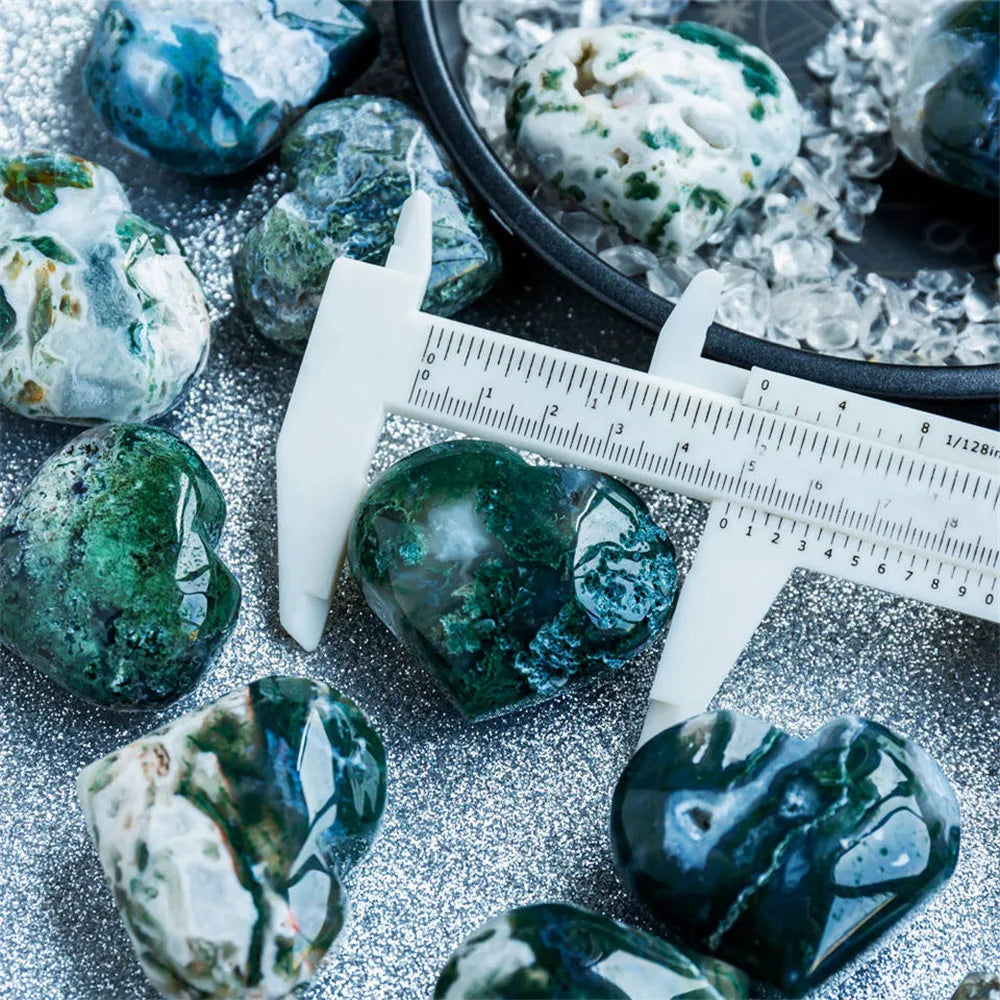 Green Moss Agate Heart-ToShay.org