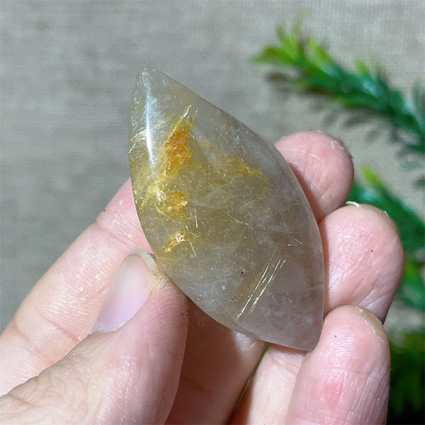 Gold Rutile Quartz Pendant-ToShay.org