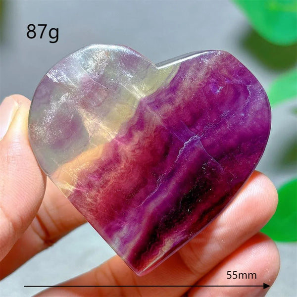 Rainbow Fluorite Heart-ToShay.org