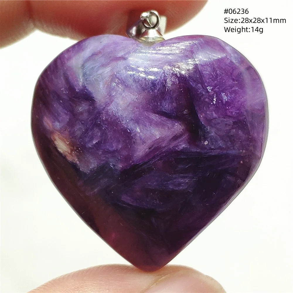 Purple Charoite Pendant-ToShay.org