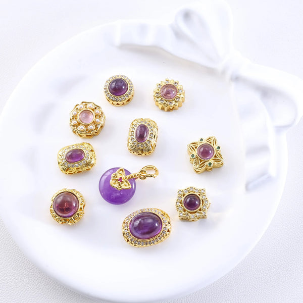 Gold Amethyst Beads-ToShay.org