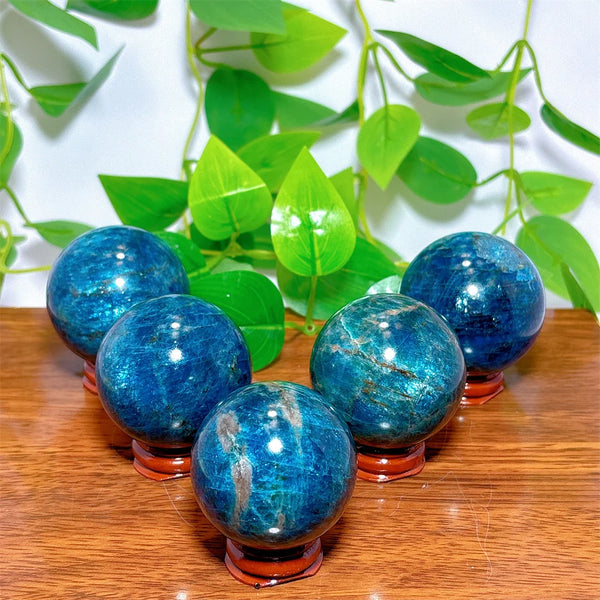 Blue Apatite Ball-ToShay.org