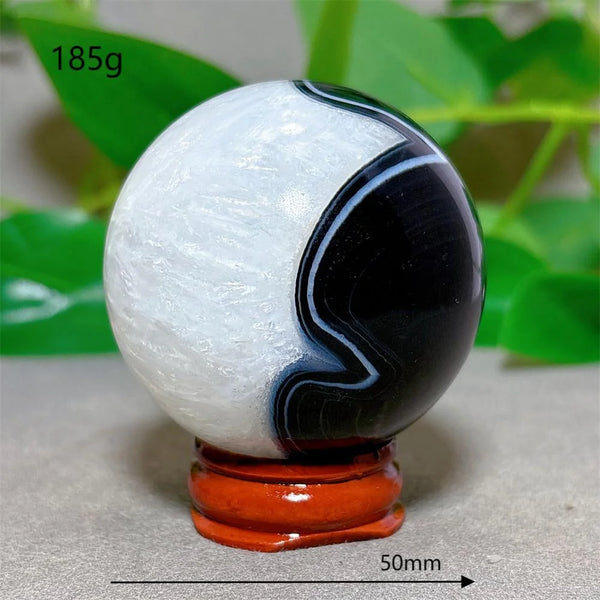 Black Silk Agate Ball-ToShay.org